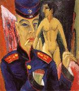Ernst Ludwig Kirchner, Selbstbildnis als Soldat